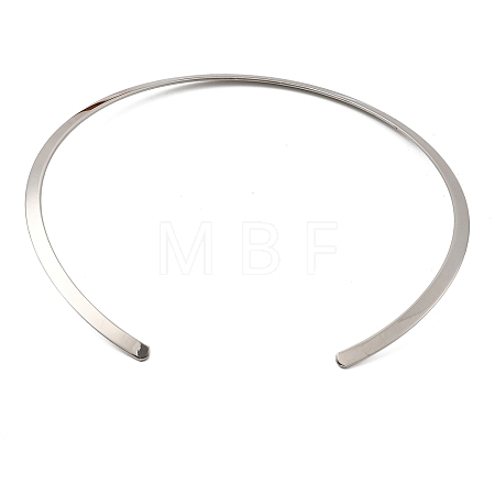 202 Stainless Steel Wire Choker Necklace NJEW-H011-07P-01-1