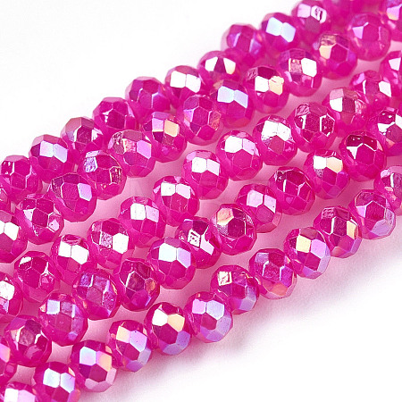 Baking Paint Glass Beads Strands DGLA-A034-J2mm-B11-1