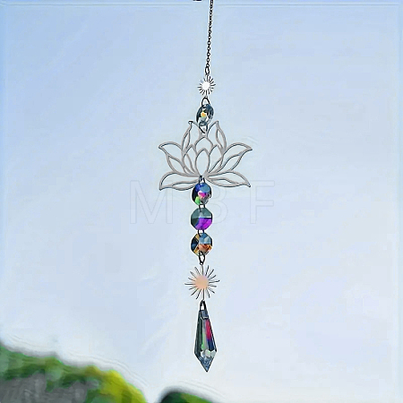 Metal Lotus Hanging Ornaments PW-WG2896E-02-1