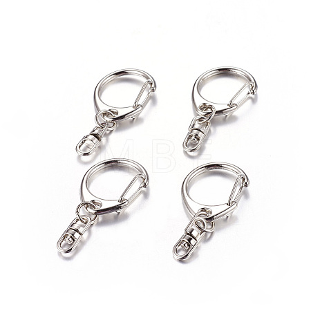 Zinc Alloy Keychain Clasp Findings LS-E546-1-1-1