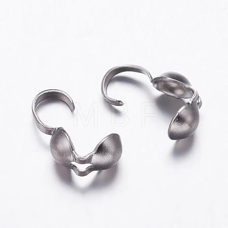 Tarnish Resistant 304 Stainless Steel Smooth Surface Bead Tips STAS-P161-19-1