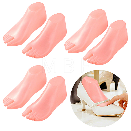 Plastic Mannequin Foot Display Stands for Socks AJEW-WH0871-14-1