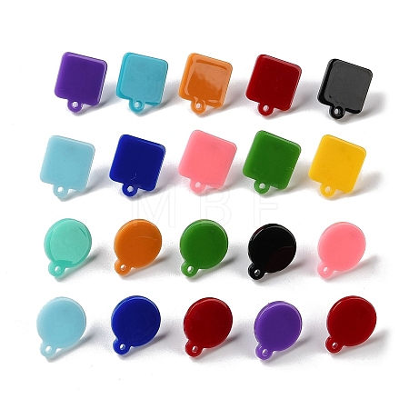 Acrylic Stud Earring Findings EJEW-H181-01P-1