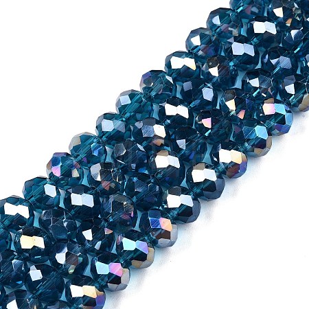 Electroplate Glass Beads Strands LS-EGLA-A034-T8mm-B25-1