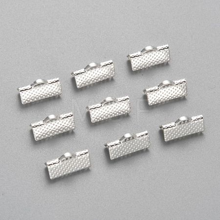 Iron Ribbon Crimp Ends E005Y-S-1