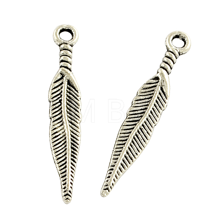 Tibetan Style Alloy Pendants TIBEP-A56-AS-RS-1