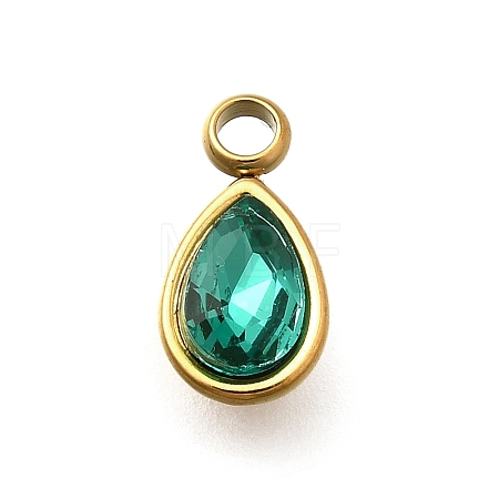 304 Stainless Steel Pendants STAS-Q346-04G-07-1