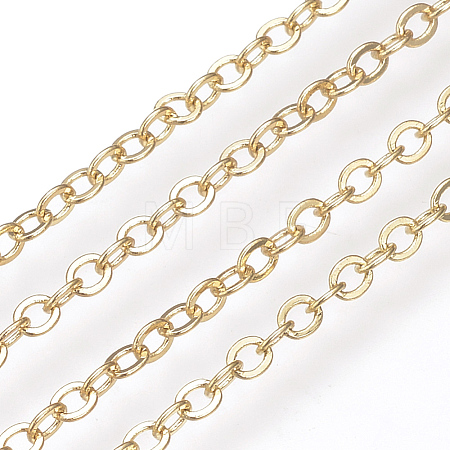Brass Cable Chains X-KK-S332-19G-1