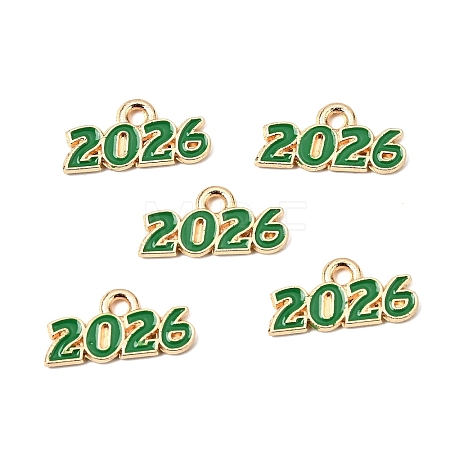 Alloy Enamel Pendants ENAM-D319-01KCG-04-1