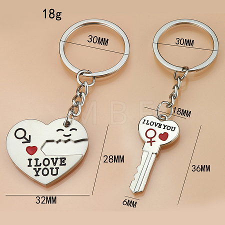 Alloy Couples Keychains LS-KEYC-PW0002-078A-1