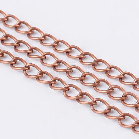 Brass Twisted Chains CHC-Q001-5x4mm-R-1