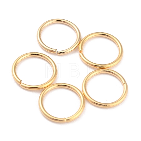 Rack Plating Brass Open Jump Rings X-KK-O139-18R-G-1