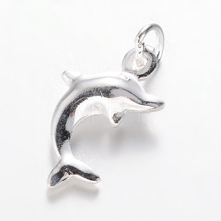 925 Sterling Silver Dolphin Charms STER-I006-15-1