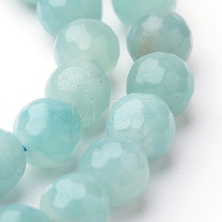 Natural Amazonite Beads Strands G-J376-17-10mm-1