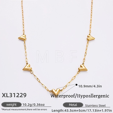 316L Surgical Stainless Steel Link Chain Necklaces for Women FS-WGE9B28-05-1
