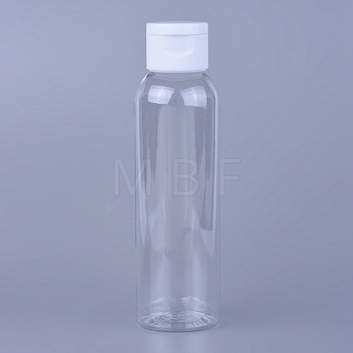 Transparent Flip Cap Round Shoulder Plastic Bottle MRMJ-WH0038-01B-1