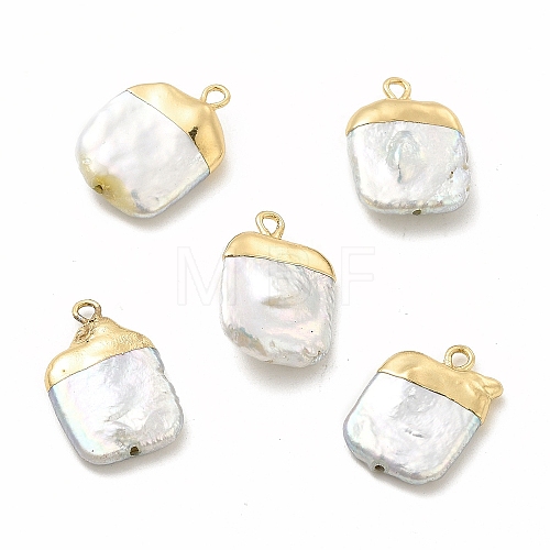 Baroque Natural Keshi Pearl Pendants PEAR-P004-18KCG-1