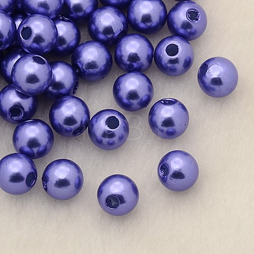 Imitation Pearl Acrylic Beads PL610-07-1