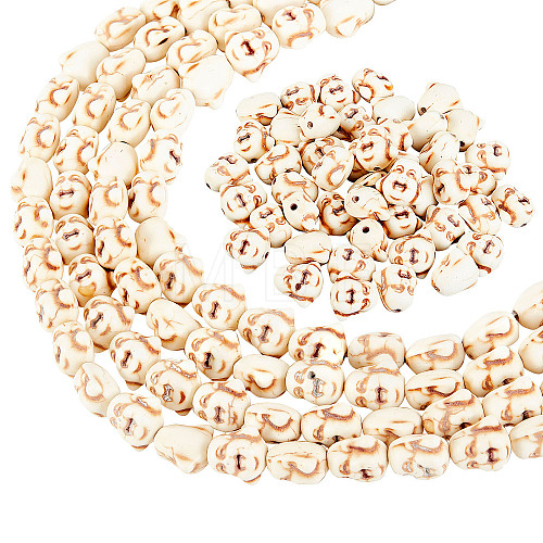 Natural Howlite Beads Strands TURQ-AR0001-19-1