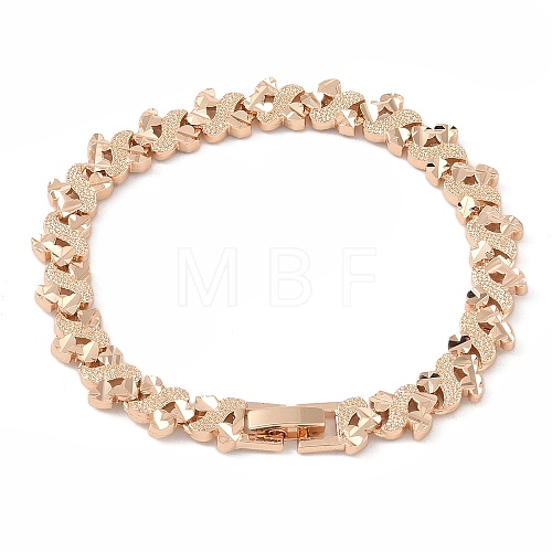 Brass Link Chain Bracelets for Women Men BJEW-P324-01A-KCG-1