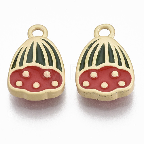 Brass Enamel Charms KK-R130-044-NF-1