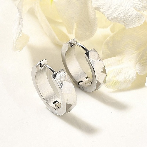 304 Stainless Steel Hoop Earrings for Women EJEW-C096-45P-1