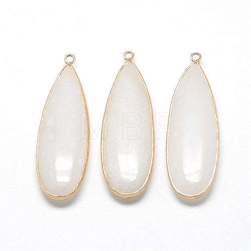 Natural White Jade Big Pendants G-Q502-04-1