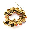 Christmas Theme Golden Zinc Alloy with Rhinestone Brooches JEWB-B018-01AG-01-2