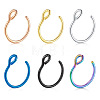 316 Surgical Stainless Steel Clip on Nose Rings WGA7223-04-4