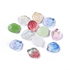 Transparent Glass Charms GLAA-H016-01A-1