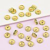 Brass Grade A Rhinestone Spacer Beads RSB039NF-10G-2