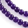 Dyed Natural White Jade Round Bead Strands G-Q937-4mm-22-1