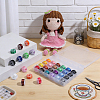 36 Rolls Polyester Embroidery Thread Set with Storage Box DIY-WH0622-721-4