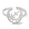 304 Stainless Steel Constellation Rings for Women RJEW-U024-01P-08-2