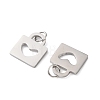 304 Stainless Steel Pendants STAS-E530-01P-2