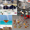 SOFPLATE 200Pcs Brass Wine Glass Charm Rings KK-SP0001-31B-G-6