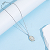 1Pc 925 Sterling Silver Pendant Cabochon Settings STER-BC0004-43P-4