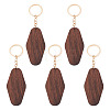 Walnut Wood Pendant Keychains KEYC-TAC0034-06B-1
