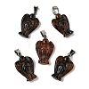 Natural Mahogany Obsidian Pendants G-B127-10P-09-1