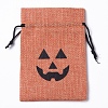 Polyester Imitation Burlap Packing Pouches Drawstring Bags ABAG-WH0024-01-1