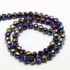 Electroplate Glass Beads Strands X-EGLA-J042-8mm-AB01-2