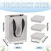 3Pcs Square Paper Jewelry Display Cases CON-TA0001-39D-02-4
