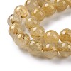 Grade AA Natural Gold Rutilated Quartz Beads Strands G-I206-34-10mm-6