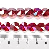 Electroplate Glass Beads Strands EGLA-B004-01A-AB08-4