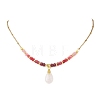 Natural Malaysia Jade Pendant Nekclaces NJEW-JN05917-3