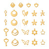 Fashewelry 24Pcs 12 Style Stainless Steel Charms STAS-FW0001-30-10