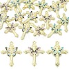 15Pcs 3 Colors Light Gold Plated Alloy Enamel Pendants ENAM-YW0008-60-1