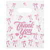 100Pcs Bowknot Thank You Printed Eco-Friendly Reusable Bags ABAG-SP0001-61A-A-1