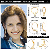 60Pcs 2 Styles Brass Leverback Earring Findings KK-CN0001-82-2