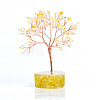 Natural Yellow Quartz Chips Tree of Life Decorations PW-WG61E79-01-1